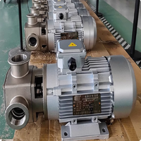 Pompe à eau auto-amorçante sanitaire en acier inoxydable à grosses particules avec turbine flexible Pompe de transfert de gelée Pompe alimentaire