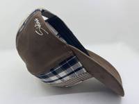Casquette de baseball unisexe personnalisée en daim, coton et patchwork colorblock à carreaux avec broderie de lettres