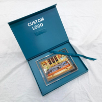 Benutzer definiertes Logo Magnetische Geschenk papier box Recycelbare flache starre Falt schachtel aus Pappe für kosmetische Schuhe