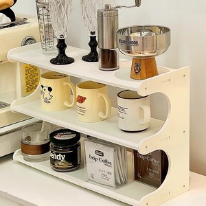 Ou Shu Mei Desktop Shelf 3 Tier Rectangle Standing Type Multi-purpose <b>Storage</b> Organizer for Office Makeup Stationery Cosmetics - Product Image 4