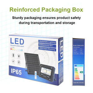 12 giờ 200 Watt 6.4 Volt Pin phản xạ năng lượng mặt trời lũ đèn đen sân Đèn 100W 200 W ngoài trời dẫn năng lượng mặt trời đèn pha - Product Image 6