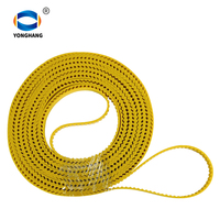 Courroie de distribution en polyuréthane jaune, bleu et blanc avec cordon en acier TT5 pour machine à broder et à tricoter circulaire, largeur 460 mm, rouleau de 100 m