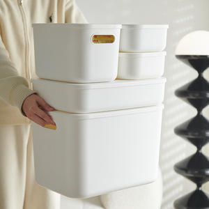 Plastic Storage Bins Rectangle Stackable Food Container Eco-Friendly Household Organizers - Product Image 1