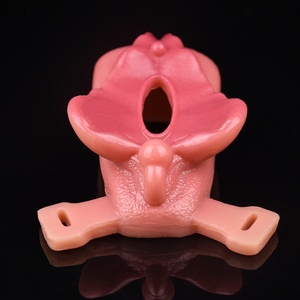 FAAK Penis Attachment Sex Grinder Strap on Pussy Shaped Grinder Clitoris Friction Stimulator Cock <b>Ring</b> Delay Ejaculation - Product Image 5