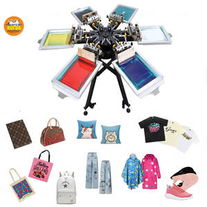 6 couleurs 6 stations sérigraphie sérigraphie <span class=keywords><strong>presse</strong></span> NS-606MR sérigraphie Machine bricolage T- Shirt sérigraphie Machine - Product Image 3