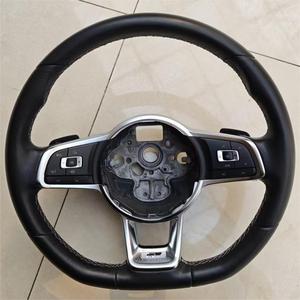 Volant en cuir semi-perforé <span class=keywords><strong>R</strong></span>-Line pour VW Volkswagen Polo <span class=keywords><strong>Golf</strong></span> <span class=keywords><strong>4</strong></span> 5 6 <span class=keywords><strong>7</strong></span> Jetta Tiguan Passat B7 B8 - Product Image 5