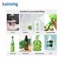 Machine de remplissage indépendante à quatre têtes 1ML, faible bruit, pour flacons en verre et en plastique de parfum, cosmétiques, alcool, eau pure
