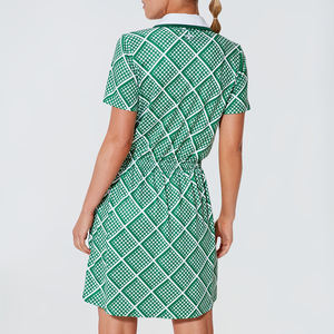 Benutzer definierte Sublimation Muster Druck Golf Polo Kleid Leichte Sport Active wear Kleid Damen Tennis Kleid - Product Image 3