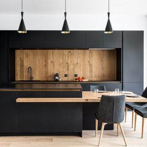 Cucina di fascia alta in legno Design legno di quercia armadi da cucina camera da letto mobili armadio - Product Image 4