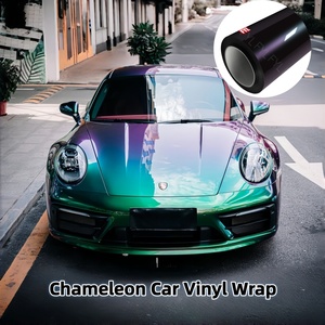 Vinilo Adhesivo para Automóviles con Cambio de Color Verde Camaleón a Rojo, Rollo de 17 Metros - Product Image 1