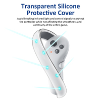 VR Cover Controller Grips Poignée anti-collision Housse en silicone pour Pico 4 Anneau de protection en silicone