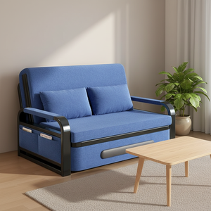 <span class=keywords><strong>Sofá</strong></span> Cama Convertible Multiusos Reclinable, <span class=keywords><strong>Sofá</strong></span> Individual con Cubierta <span class=keywords><strong>de</strong></span> Lino Moderno para Sala <span class=keywords><strong>de</strong></span> Estar o Dormitorio - Product Image 1