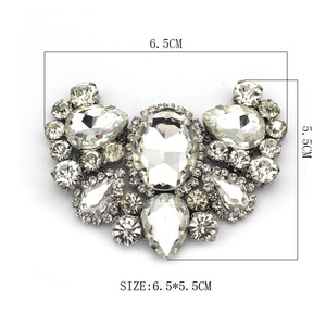 Fabbrica diretta in metallo resistente con fibbia in vetro tacco alto con strass fiore forcella piede e farfalla Design - Product Image 4