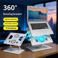 Support pour ordinateur portable en alliage d'aluminium, support rotatif pour ordinateur, support de refroidissement réglable en hauteur, support pour tablette, support de lecture sur bureau