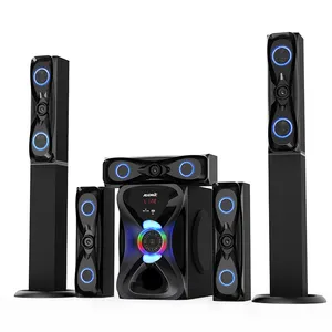 5.1Ch Multimedia System with Bluetooth Subwoofer Speaker Sound System Active Speaker Wireless Multimedia Home Theatre System
