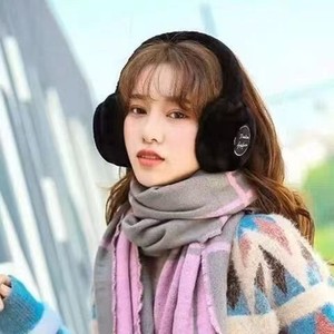 Fashion Lily Plush Earmuffs Warm Foldable Winter Ear Protection White - Product Image 3