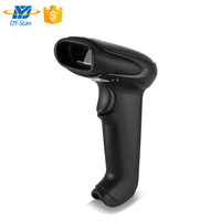 Pemindai kode batang genggam DYscan 1D berkabel USB TTL RS232 CCD pembaca kode QR untuk supermarket Code39 Code128 cobrapan dapat dibaca