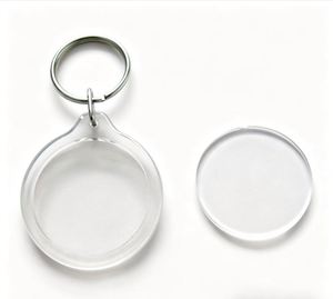 X48 Clear Round <b>Plastic</b> Acrylic Photo <b>Frame</b> Keychain Keyring <b>Picture</b> <b>Frame</b> Keychain for Diy Crafts - Product Image 2