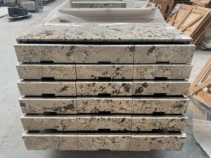 Piedra Decorativa de Zafiro Pulido Premium Moderno Goldtop MARBLE OEM ODM, Estilo Montaña Nevada, para Cajones y Gabinetes - Product Image 1