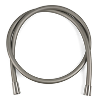 Tuyau de douche en silicone de qualité supérieure, gris sablé, flexible, avec noyau anti-torsion et surface lisse