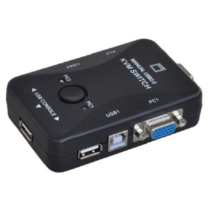 FJ-2UK KVM <b>Switch</b> 2 Port <b>USB</b> 2.0 Manual VGA Video Keyboard Mouse Sharing Console - Product Image 1