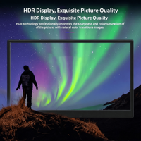 14 Inch Draagbare Monitor 1920x1200 16:10 400 Nits 100% sRGB IPS Scherm Aluminium Dubbele Type-C Externe Beeldscherm voor Laptop Telefoon