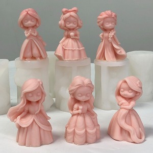 <span class=keywords><strong>Stampo</strong></span> Candela Ragazza Principessa Bambola in Gesso Pietra Diffusore in Gesso Decorazione per Aromaterapia - Product Image 3