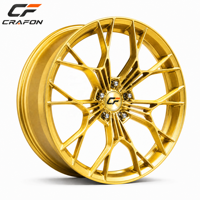 Jantes forgées CF 18 19 20 pouces 5x114.3 PCD 67.1 CB pour voitures particulières, compatibles avec RX7 RX8 Lancer Evo, jantes dorées