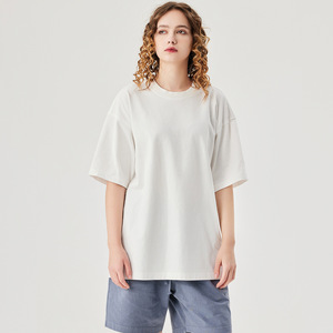T-shirt vintage délavé à manches courtes 250g pour hommes et femmes, coupe ample, 100% coton, personnalisable - Product Image 2