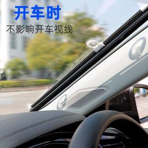 Car Sunshade Retractable Roller Blind Black Silver Lattice Pattern Heat <b>Insulation</b> For Car <b>Window</b> Suction Cup Installation - Product Image 1