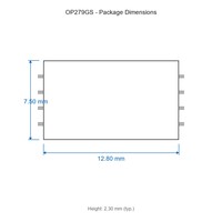 Dispositifs médicaux haute vitesse OP279GS 2.7V à 12V + -50 MA IC