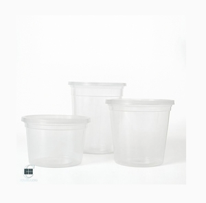 Vasos Desechables Transparentes de Plástico PP para Alimentos con Tapas, Apilables para Ahorrar Espacio, Vasos para Porciones, Recipientes para Salsas y Postres - Product Image 6