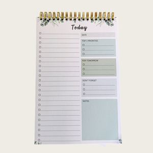 Agenda/Diario Personalizada con Espiral Dorada, Tapa de Tela, Papel B5, Sin Fecha, Planificador Diario, Semanal y Mensual, Cuadernos de Regalo, Producto Impreso - Product Image 3