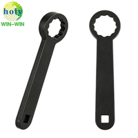 OEM ODM Usinage CNC 5 axes, Outil de clé d'axe arrière de moto en acier inoxydable, Pièces en aluminium brochées et anodisées