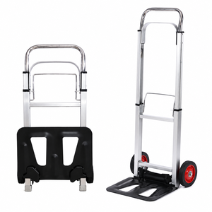 Chariot à main industriel pliable en aluminium à 2 roues, chariot à plateforme, chariot portable pour le déménagement et le stockage - Product Image 1