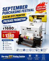 Imprimante DTF A3 33cm XP600 pour transfert thermique numérique sur film PET, idéale pour les petites ateliers de personnalisation de vêtements – Approvisionnement direct usine