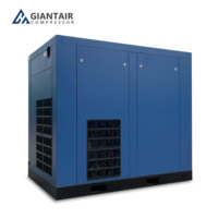 Compresor de Aire de Tornillo al por Mayor de 55KW 75HP, Compresor Rotativo de 8BAR 10BAR 13BAR CFM 380V con Motor de 37KW, ¡Gran Oferta!