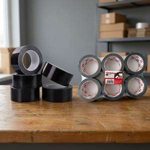 Nastro Isolante Adesivo in Gomma con Base in Tessuto Nero CINTA, Monofacciale, Impermeabile, Sensibile alla Pressione per Uso Industriale - Product Image 6