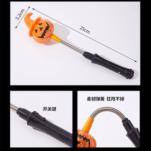 New Arrival Halloween sáng tạo bí ngô LED ánh sáng ma LED Đèn Halloween đồ trang trí Nhựa Glowing Magic Stick cho trẻ em - Product Image 6