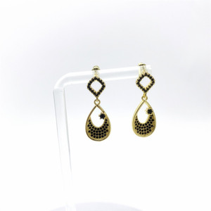 Boucles d'oreilles pendantes en argent sterling S925, micro-pavé de diamants, bijoux de fête pour femmes, boucles d'oreilles tendance, design géométrique en forme de U - Product Image 4