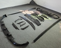Convient pour BMW X6M Diffuseurs avant et arrière en fibre de carbone améliorés, jupes latérales de spoiler arrière, kit de carrosserie de lame de vent