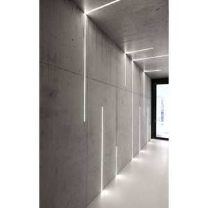 Profilo in alluminio a led con tappi terminali della copertura del pc e alloggiamento del profilo a led per soffitto rotondo in alluminio nero - Product Image 5