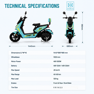 <span class=keywords><strong>Scooter</strong></span> <span class=keywords><strong>électrique</strong></span> 48V 12AH, 35KM/H, moteur moyeu 500W, pneus 14 pouces, frein à tambour, vélo <span class=keywords><strong>électrique</strong></span> de banlieue pour adulte, batterie au plomb-acide, cyclomoteur urbain - Product Image 2