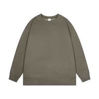 Sweat-shirt unisexe d'hiver de haute qualité, col rond surdimensionné, personnalisable pour la broderie, anti-boulochage, anti-rétrécissement