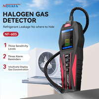 Detector de fugas de gas halógeno Noyafa, 3 niveles de sensibilidad y modos de alarma para fugas de refrigerante CFCS HCFC HFCS