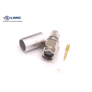 50ohm SMA mâle/femelle à sertir droit LMR240/RG8 câble MiNi, connecteur en laiton rf LMR240/RG8 MiNiCable - Product Image 3
