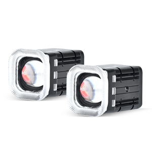 2024新しい16W LEDのオートバイのヘッドライト9-12Vアルミニウム天使の目のスポットライト照明システム - Product Image 1