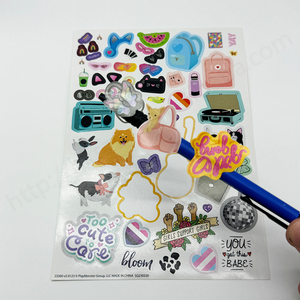 สติกเกอร์ลายการ์ตูนกาวไวนิลกันน้ำตัดตามสั่งป้าย PVC ดีไซน์โลโก้บริษัท - Product Image 2