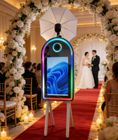 Miroir Photo Booth Numérique Magique pour Selfie, Écran Tactile, Appareil Photo Reflex Instantané, avec Flight Case – Offre Spéciale
