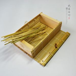 Bamboo Storage Box Rectangle 5.5 In Handmade Craft Gift Packaging - Product Image 2